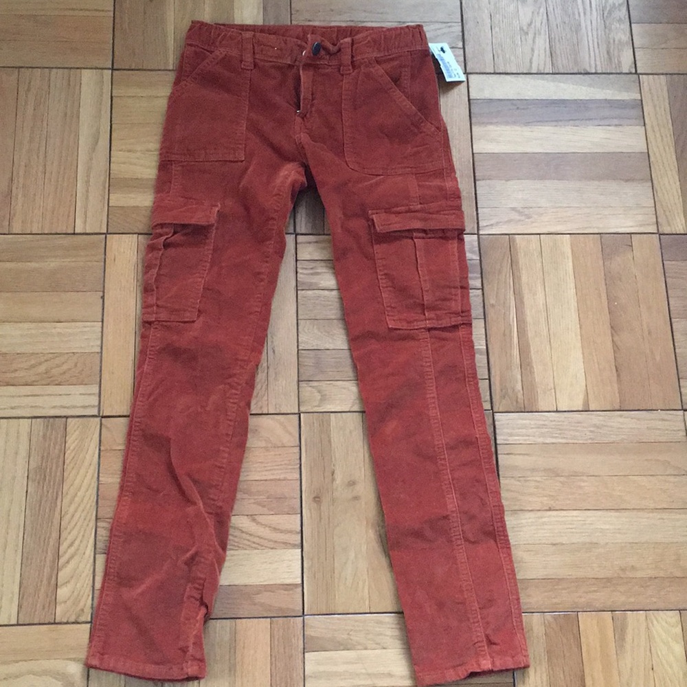 Tea orange corduroy pants